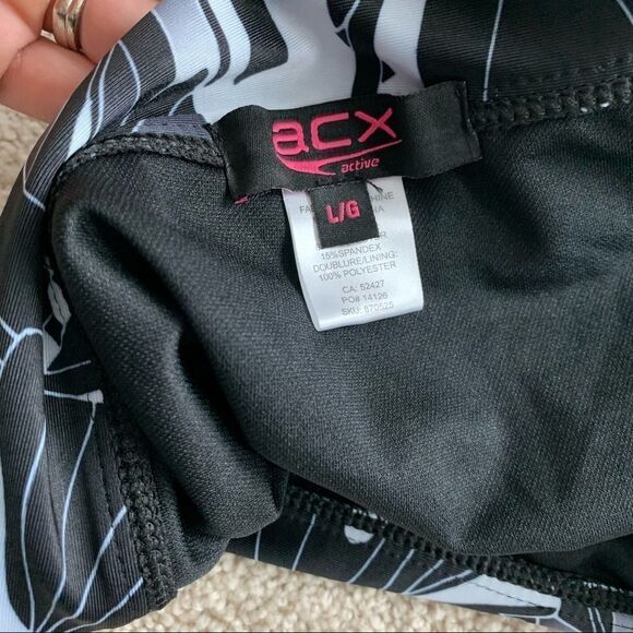 ACX Active Black white bikini bottoms size large - Picture 5 of 5